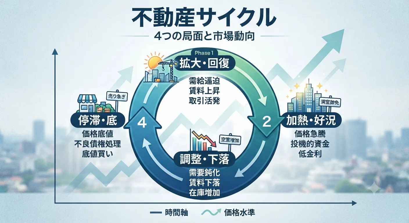 不動産サイクルを読み解き2026年下落リスクとバブル崩壊を比較分析する戦略