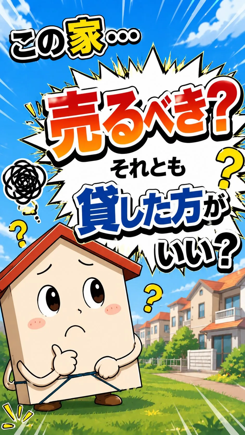 🏠 売る？貸す？🤔